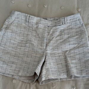 White House Black Market Gray Tweed Shorts